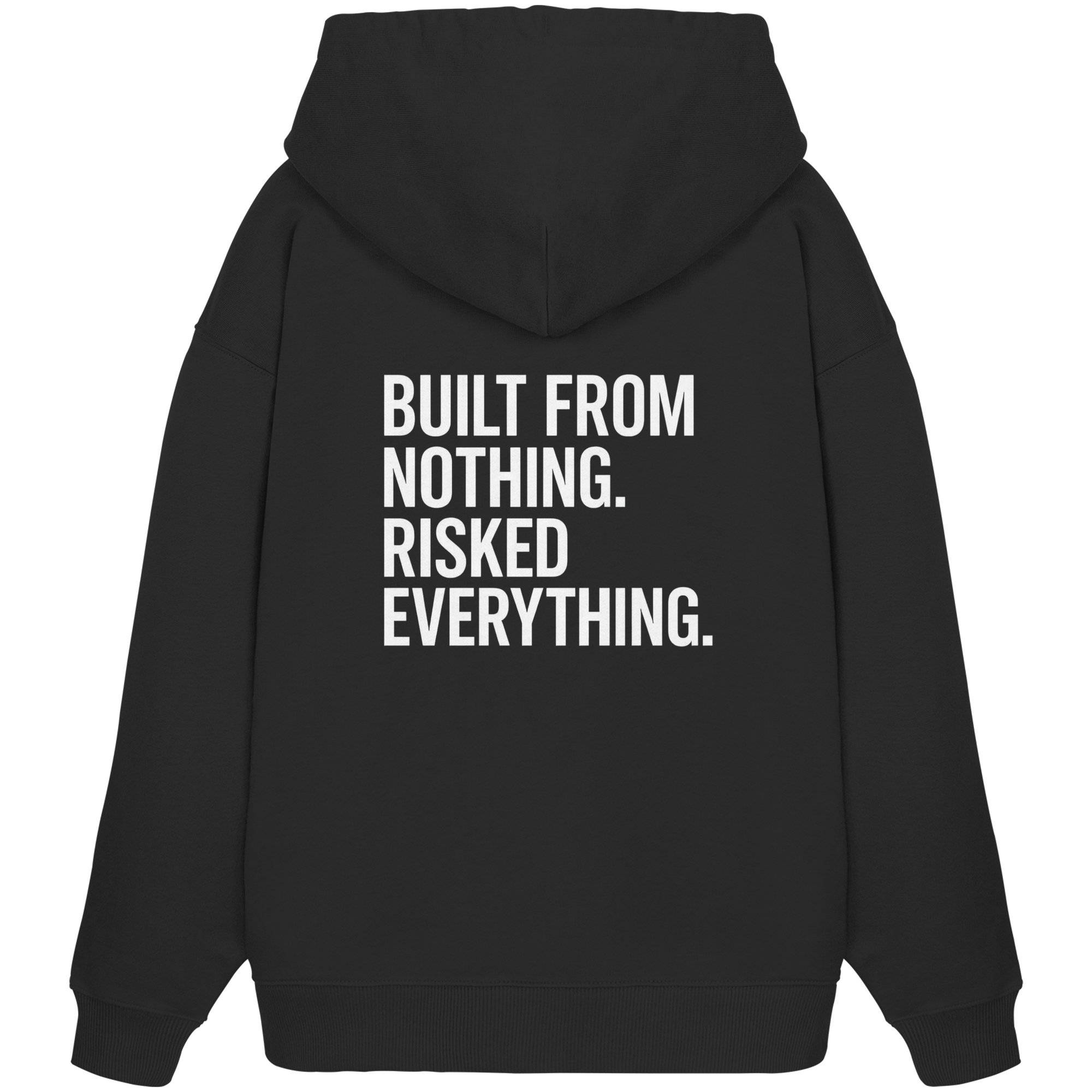 Oversized Hoodie "RISKED" Organic - Organic Oversize Hoodie