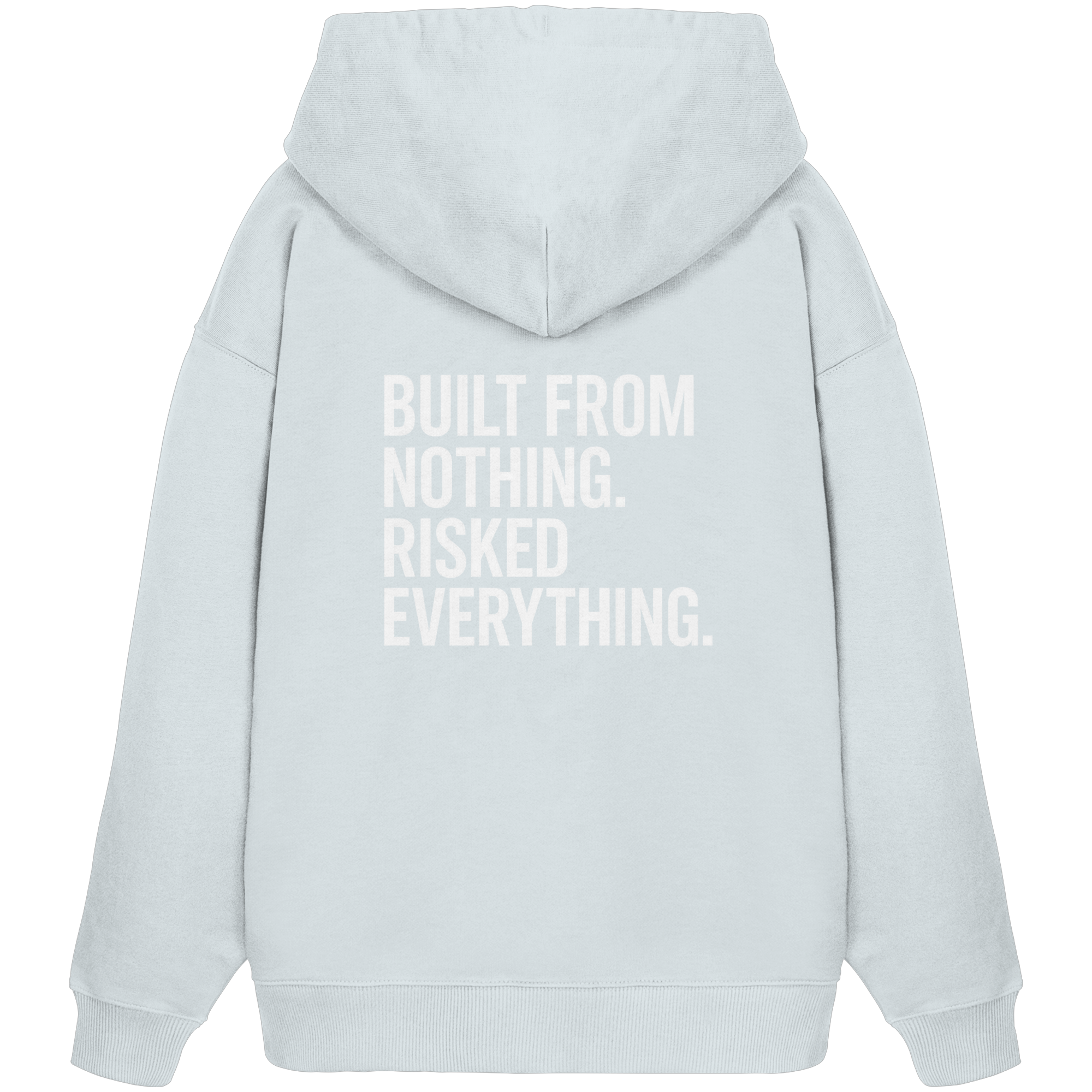 Oversized Hoodie "RISKED" Organic - Organic Oversize Hoodie
