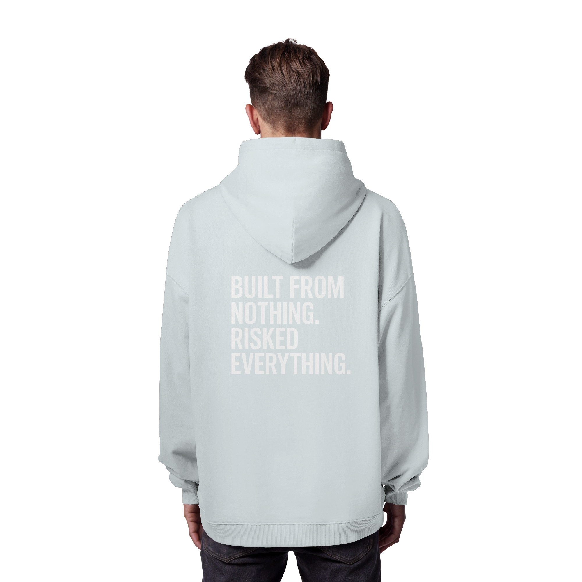 Oversized Hoodie "RISKED" Organic - Organic Oversize Hoodie