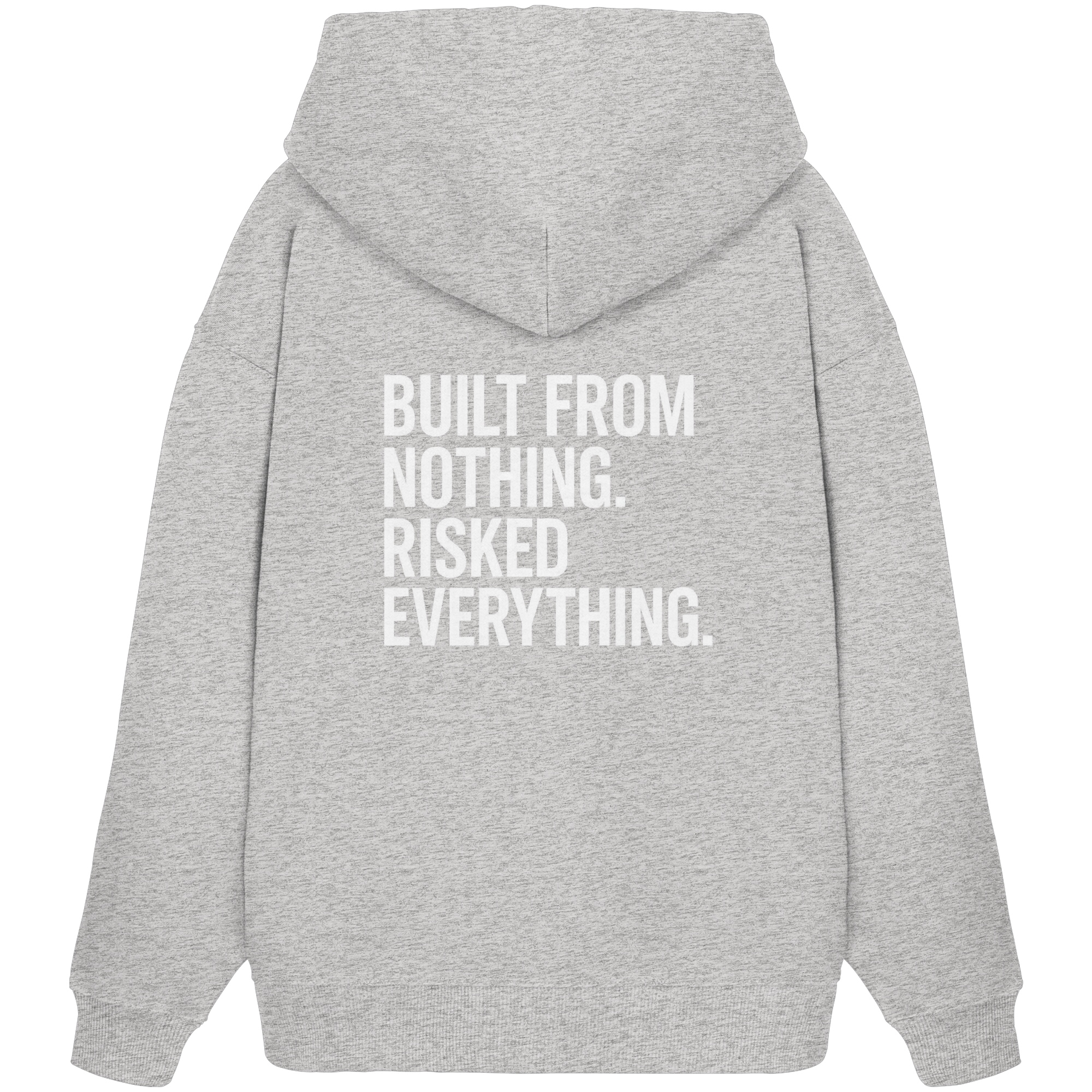 Oversized Hoodie "RISKED" Organic - Organic Oversize Hoodie