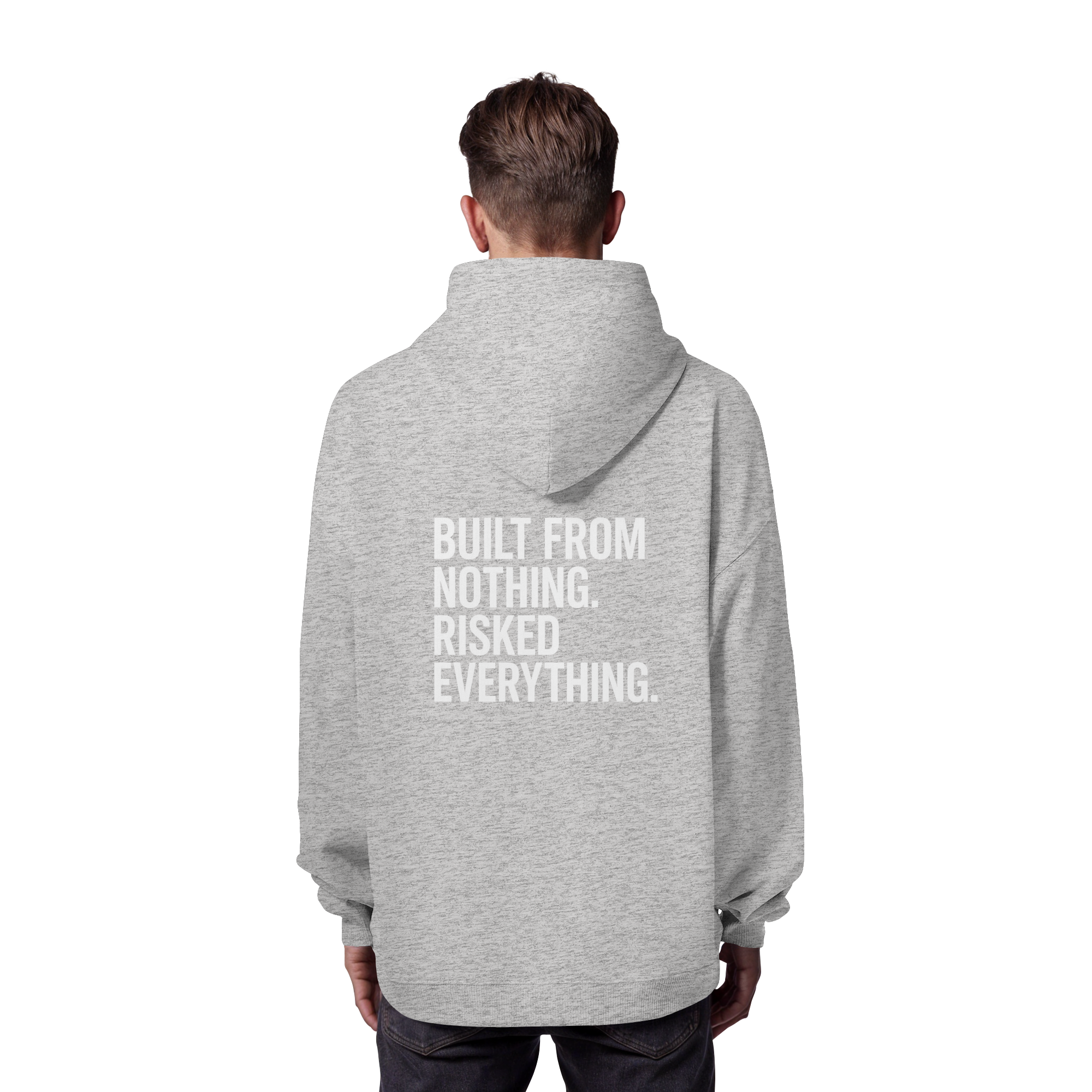Oversized Hoodie "RISKED" Organic - Organic Oversize Hoodie