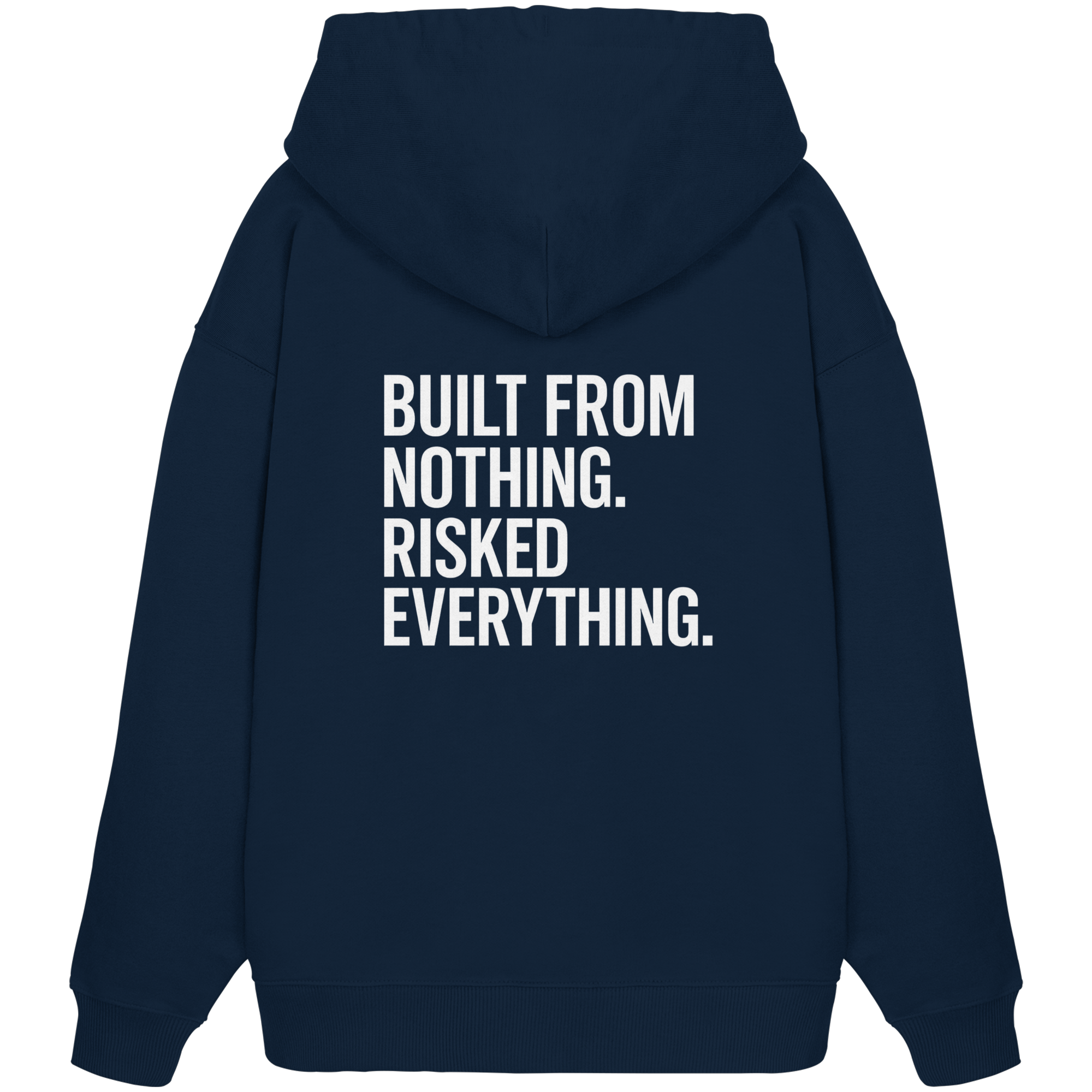 Oversized Hoodie "RISKED" Organic - Organic Oversize Hoodie