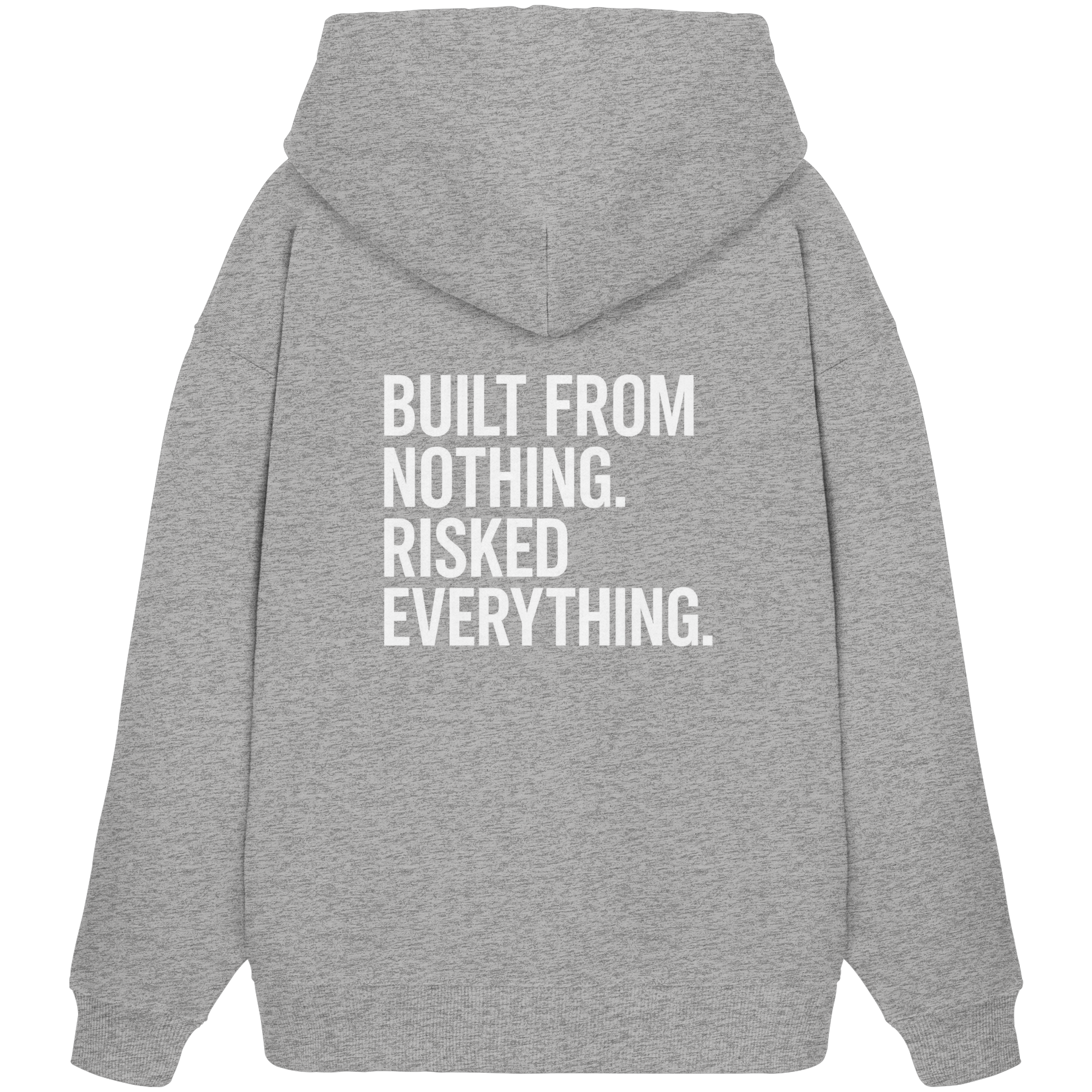 Oversized Hoodie "RISKED" Organic - Organic Oversize Hoodie