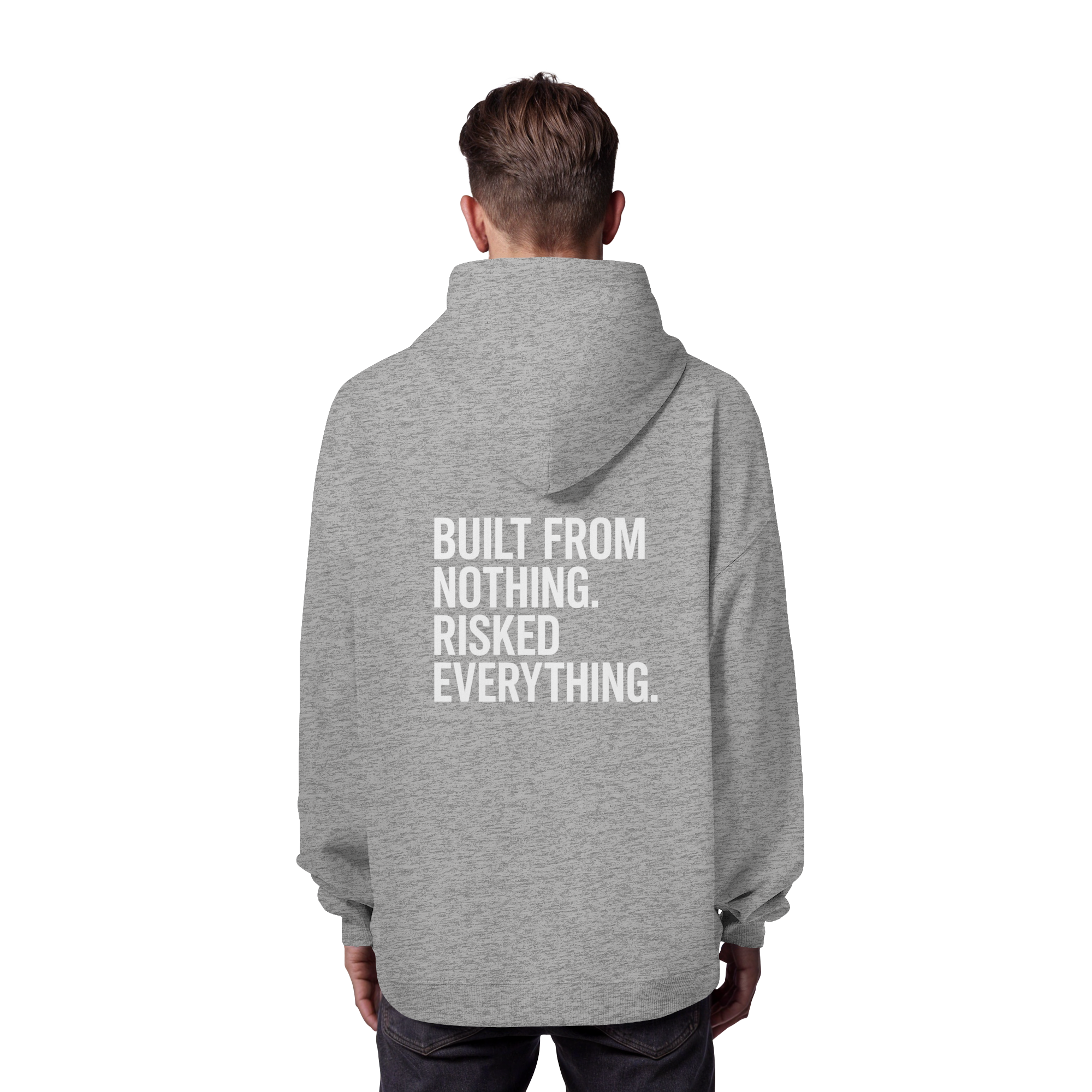 Oversized Hoodie "RISKED" Organic - Organic Oversize Hoodie
