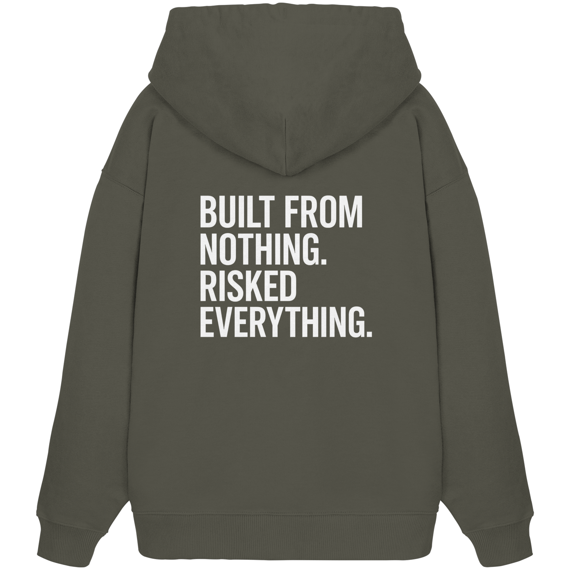 Oversized Hoodie "RISKED" Organic - Organic Oversize Hoodie