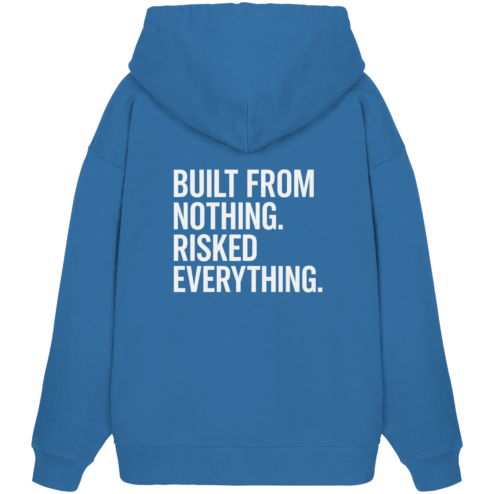 Oversized Hoodie "RISKED" Organic - Organic Oversize Hoodie
