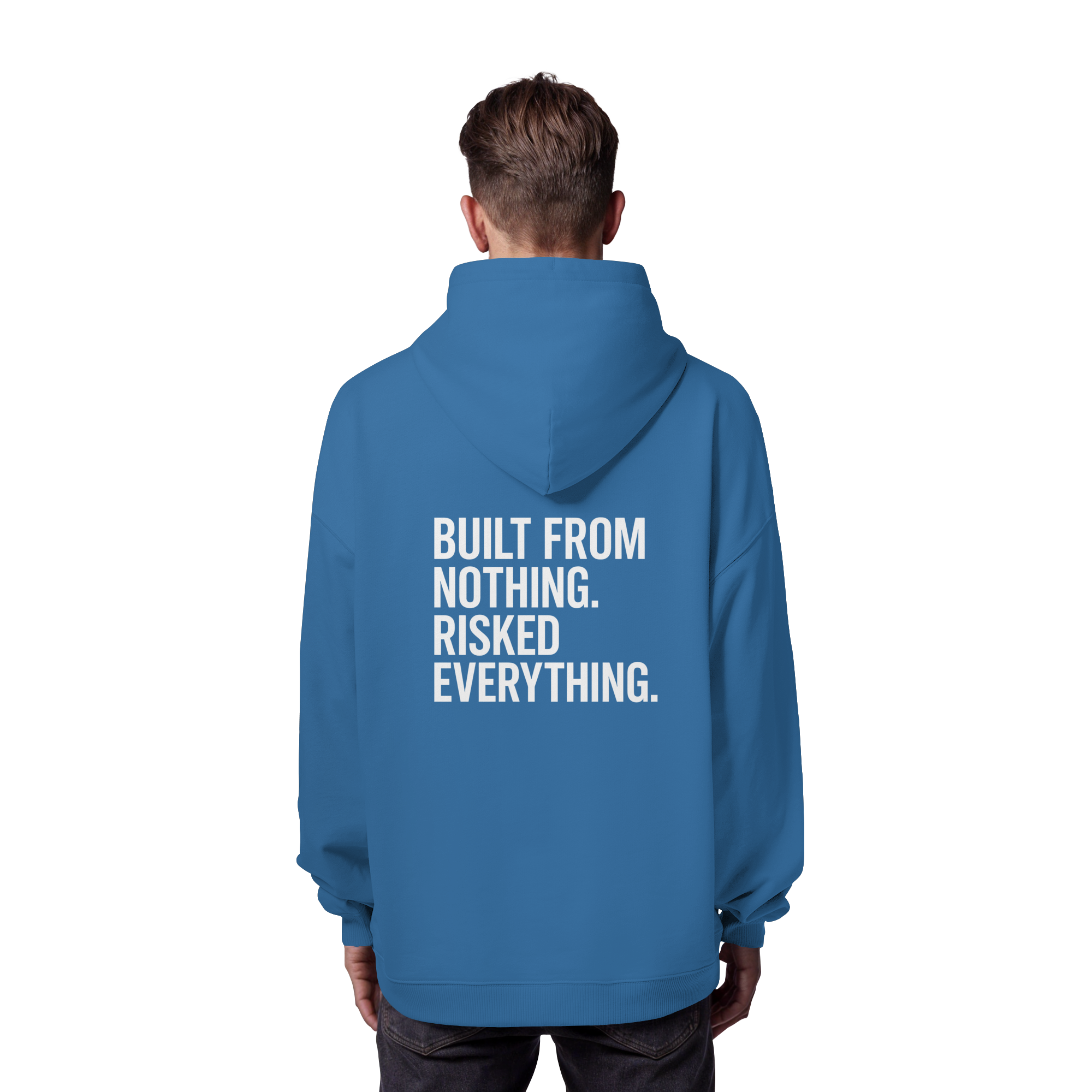 Oversized Hoodie "RISKED" Organic - Organic Oversize Hoodie