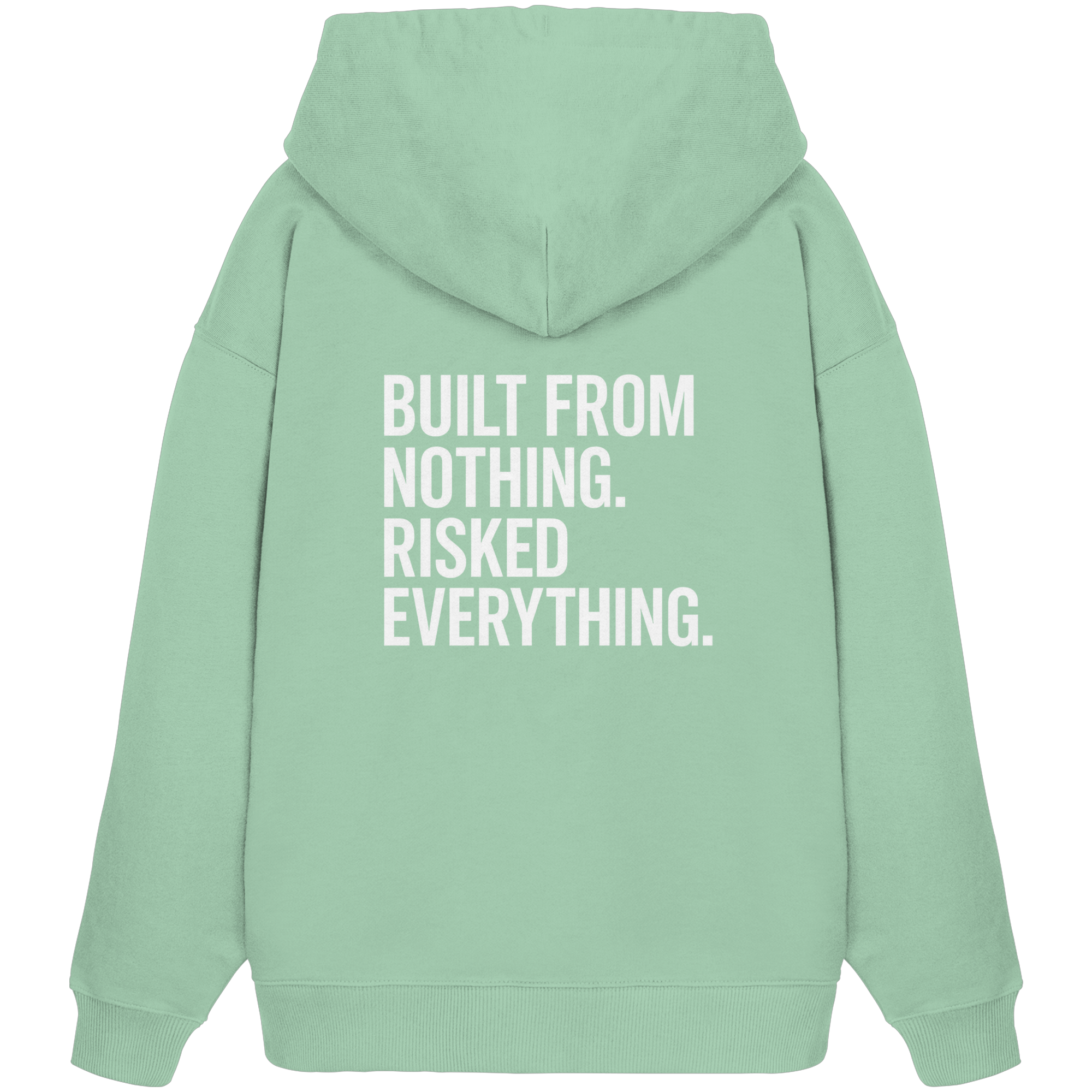 Oversized Hoodie "RISKED" Organic - Organic Oversize Hoodie