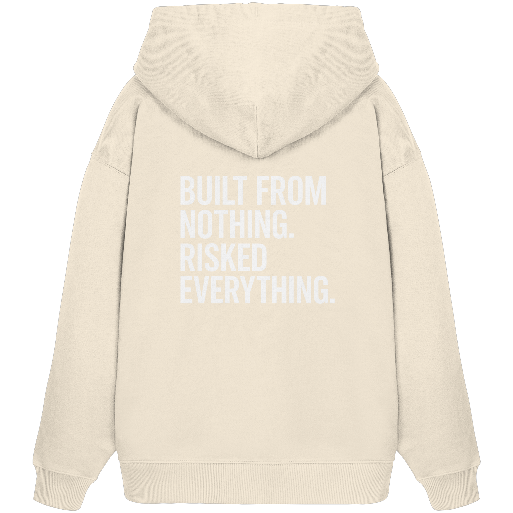 Oversized Hoodie "RISKED" Organic - Organic Oversize Hoodie